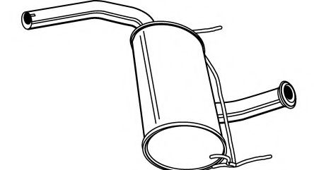 Средний глушитель выхлопных газов FONOS 611471