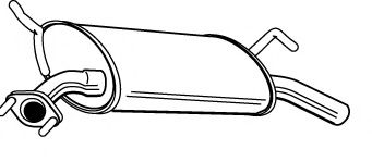 Глушитель выхлопных газов конечный FONOS 617811