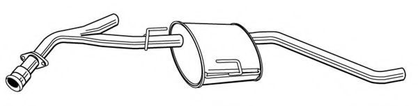 Средний глушитель выхлопных газов FONOS 617482