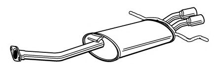 Глушитель выхлопных газов конечный FONOS 620626