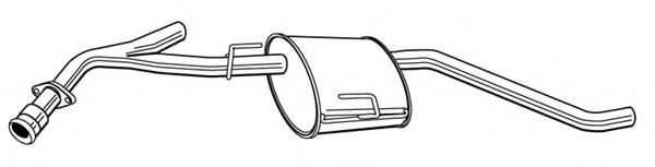 Средний глушитель выхлопных газов FONOS 617689