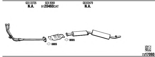 Система выпуска ОГ FONOS RV10001