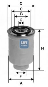 Топливный фильтр UFI 24.393.00