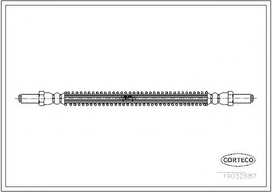 Тормозной шланг CORTECO 19032687