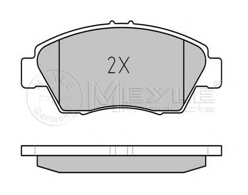 Комплект тормозных колодок, дисковый тормоз MEYLE 21696