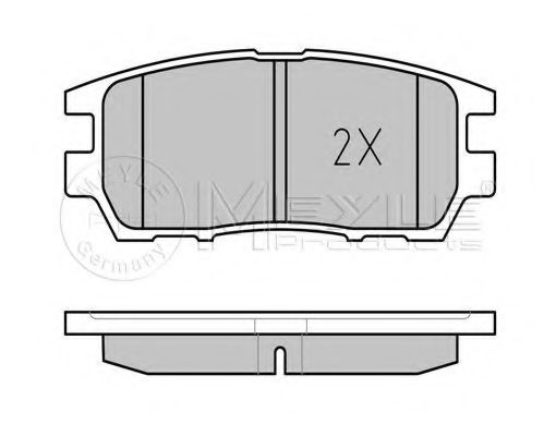 Комплект тормозных колодок, дисковый тормоз MEYLE 21841