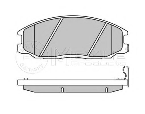 Комплект тормозных колодок, дисковый тормоз MEYLE 23571