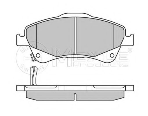 Комплект тормозных колодок, дисковый тормоз MEYLE 24204