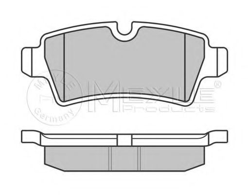 Комплект тормозных колодок, дисковый тормоз MEYLE 24290