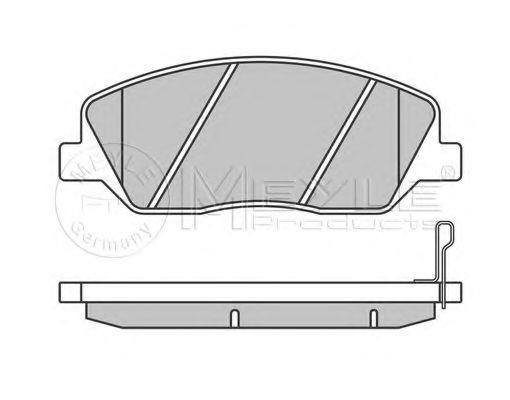 Комплект тормозных колодок, дисковый тормоз MEYLE 24351