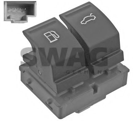 Выключатель, открывание топливозаливной крышки; Выключатель, замок задней двери SWAG 30 94 6754