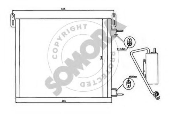 Конденсатор, кондиционер SOMORA 271360B