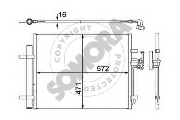 Конденсатор, кондиционер SOMORA 363460