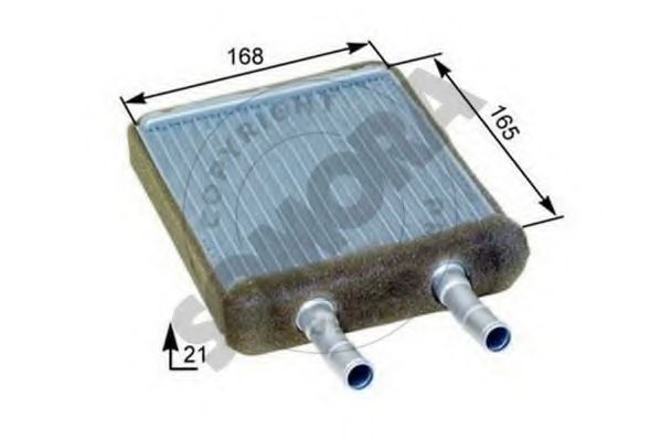 Теплообменник, отопление салона SOMORA 132050