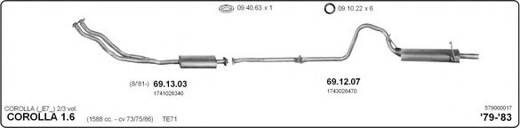 Система выпуска ОГ IMASAF 579000017