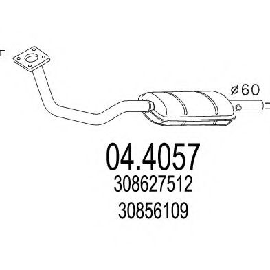 Катализатор MTS 04.4057