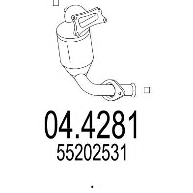 Катализатор MTS 044281