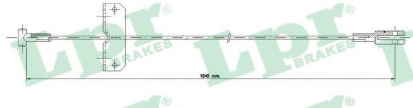 Трос, стояночная тормозная система LPR C1622B