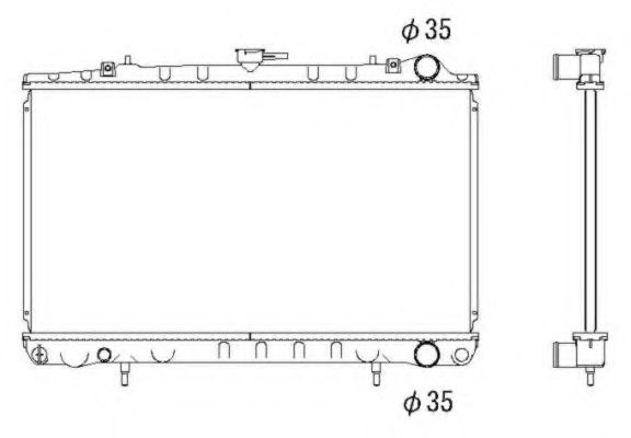 Радиатор, охлаждение двигателя NRF 53271
