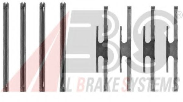 Комплектующие, колодки дискового тормоза A.B.S. 1072Q