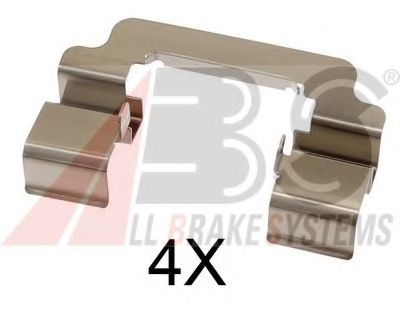 Комплектующие, колодки дискового тормоза A.B.S. 1777Q