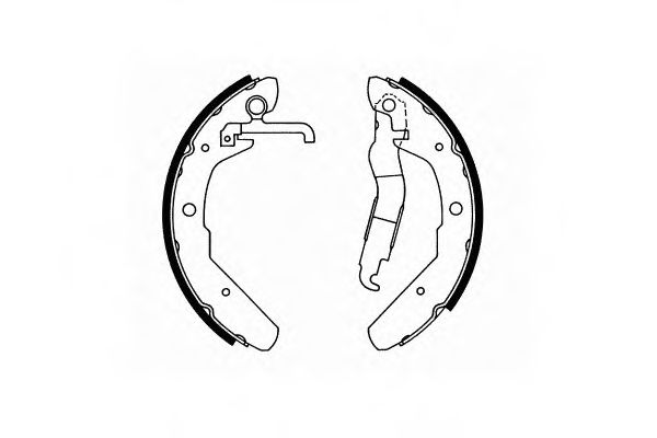Комплект тормозных колодок, стояночная тормозная система SCT Germany SS521