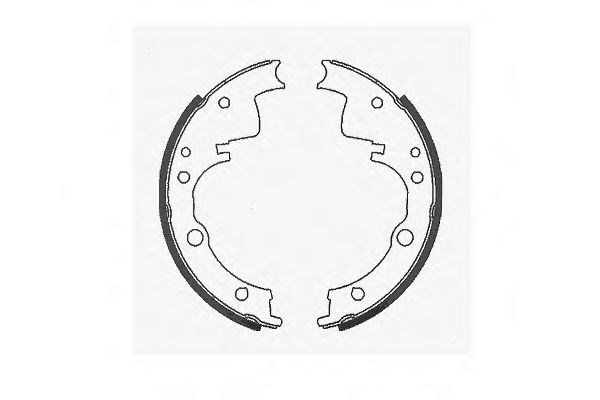 Комплект тормозных колодок, стояночная тормозная система REMSA 41040