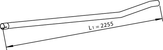 Труба выхлопного газа DINEX 28711