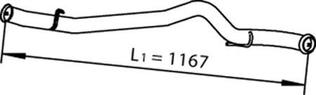 Труба выхлопного газа DINEX 66507