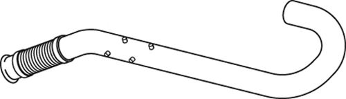 Труба выхлопного газа DINEX 21172