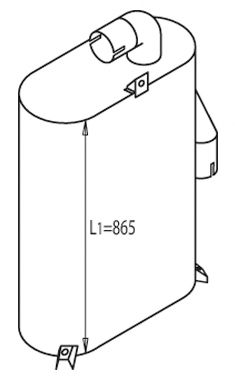 Средний / конечный глушитель ОГ ZARA 10038