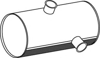 Средний / конечный глушитель ОГ DINEX 80365