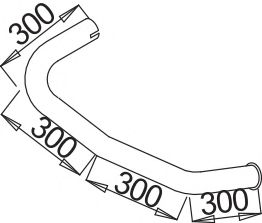 Труба выхлопного газа DINEX 52651
