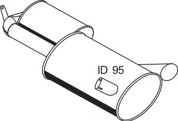 Средний / конечный глушитель ОГ DINEX 67303