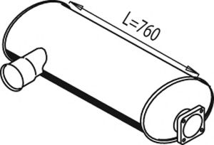 Средний / конечный глушитель ОГ IMASAF 6153