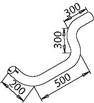 Труба выхлопного газа ZARA 9350