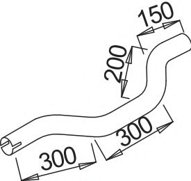 Труба выхлопного газа DINEX 52150