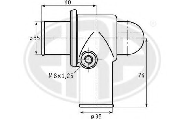 Термостат, охлаждающая жидкость ERA 350127