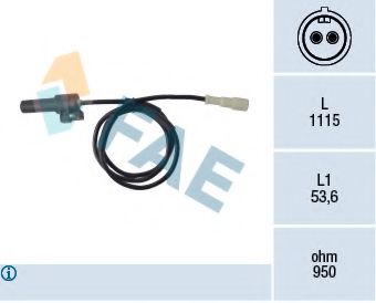 Датчик, частота вращения колеса FAE 78123
