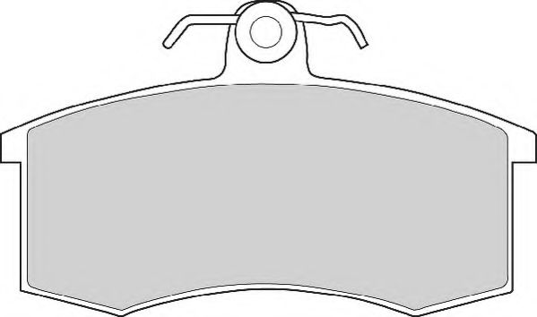 Комплект тормозных колодок, дисковый тормоз NECTO FD6216A