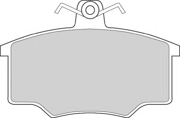 Комплект тормозных колодок, дисковый тормоз NECTO FD267A