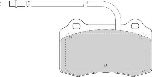 Комплект тормозных колодок, дисковый тормоз NECTO FD6872A