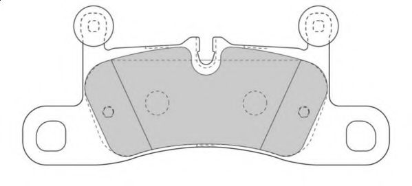 Комплект тормозных колодок, дисковый тормоз NECTO FD7556A