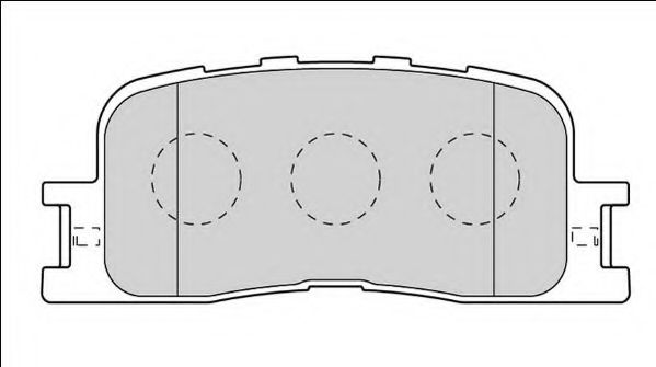 Комплект тормозных колодок, дисковый тормоз NECTO FD7558A