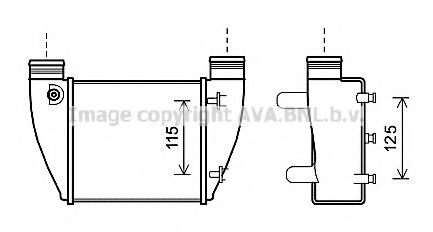 Интеркулер AVA QUALITY COOLING AI4364