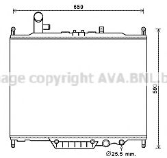 Радиатор, охлаждение двигателя AVA QUALITY COOLING AUA2225