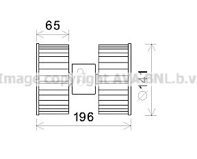 Электродвигатель, вентиляция салона AVA QUALITY COOLING BW8475