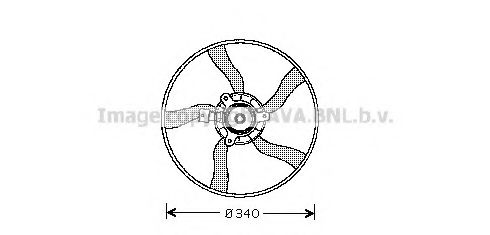 Вентилятор, охлаждение двигателя AVA QUALITY COOLING CN7532