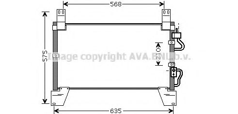 Конденсатор, кондиционер AVA QUALITY COOLING DW5077
