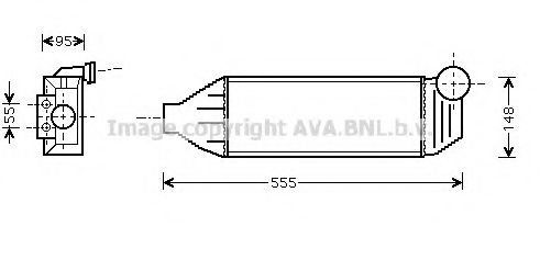 Интеркулер AVA QUALITY COOLING FDA4309